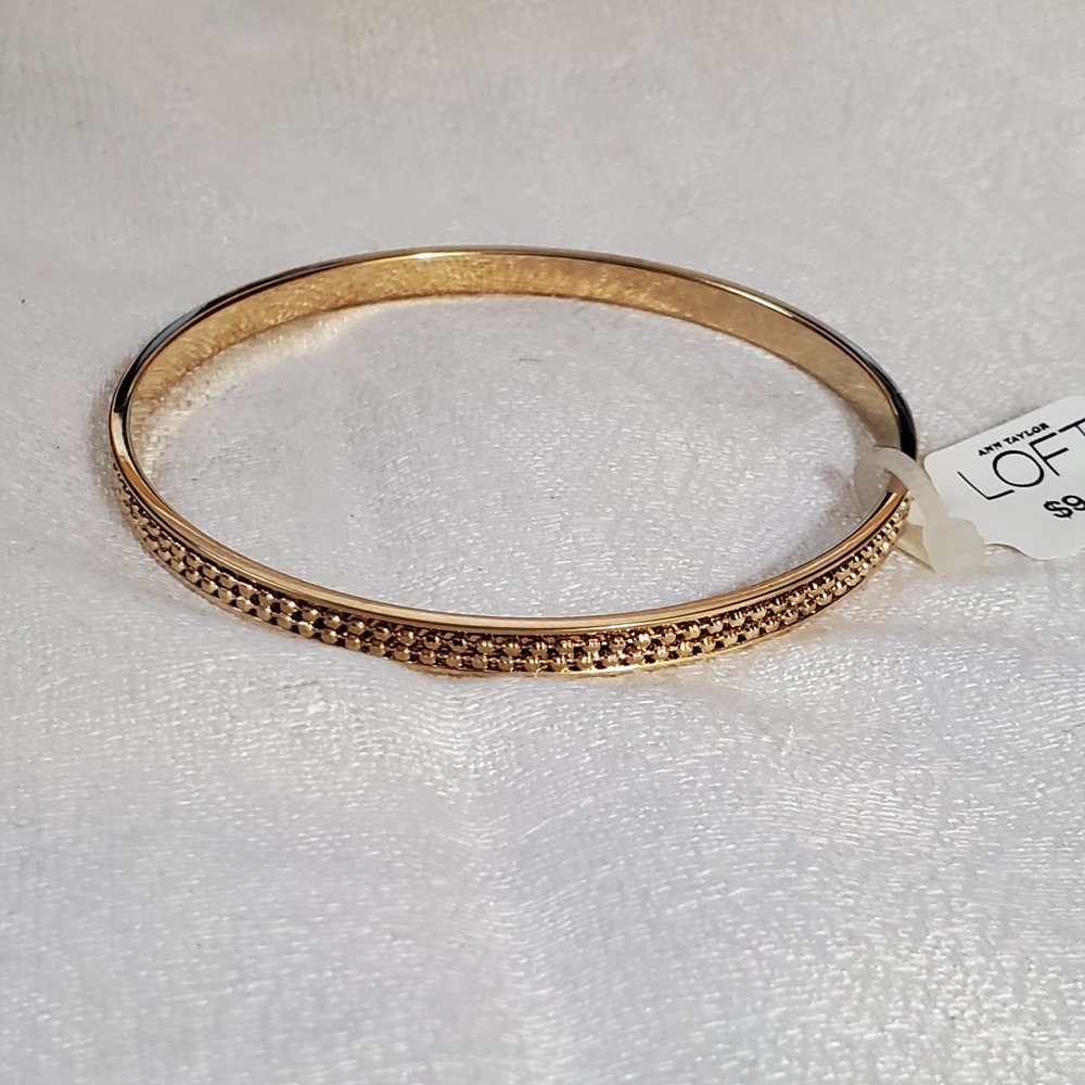 LOFT Goldtone Bangle Bracelet #922
